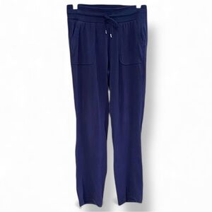 Tek Gear Blue Drawstring Straight Leg Essential Relaxed Fit Lounge Workout Pants